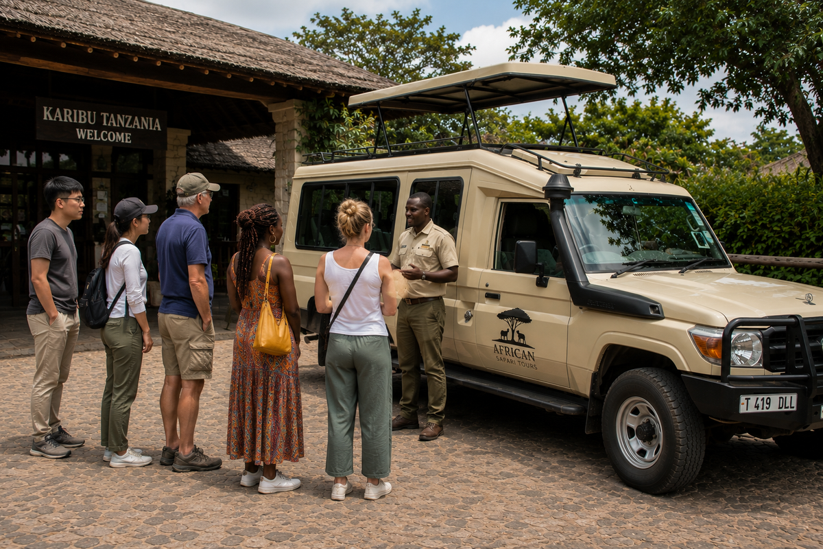 Visiting the Masaai