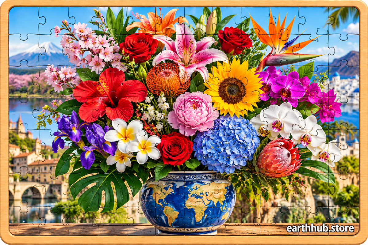 Flower Bouquet Interactive Puzzle Get this Puzzle Free click for details