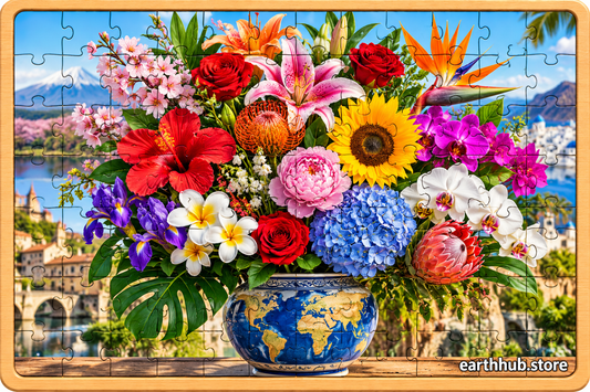 Flower Bouquet Interactive Puzzle Get this Puzzle Free click for details