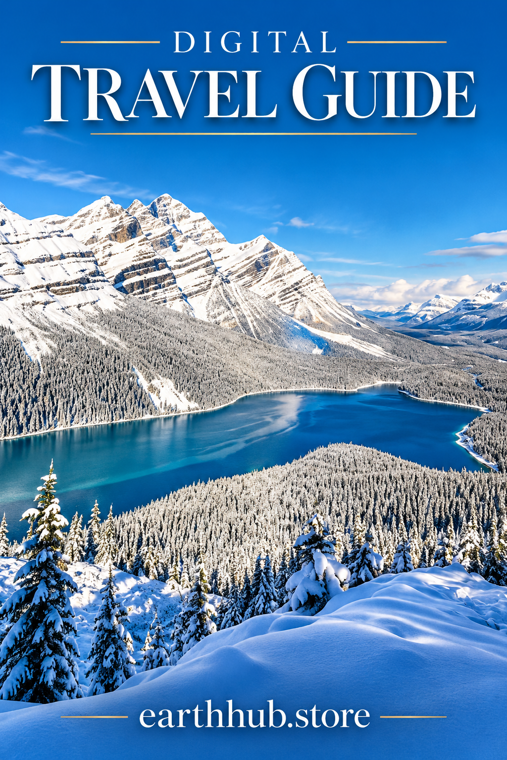Digital Travel Guide and Vacation Journal-  Snow Scenery