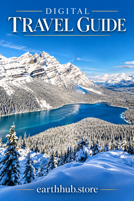 Digital Travel Guide and Vacation Journal-  Snow Scenery